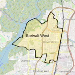 Location Map of Borivali West,Mumbai